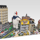 Image for article titled Gigantic Lego Stay Puft Marshmallow Man faces the Ghostbusters in NYC